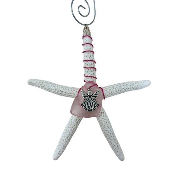 Wire Wrapped Pencil Starfish Christmas Ornament or Suncatcher - Picture 1 of 4